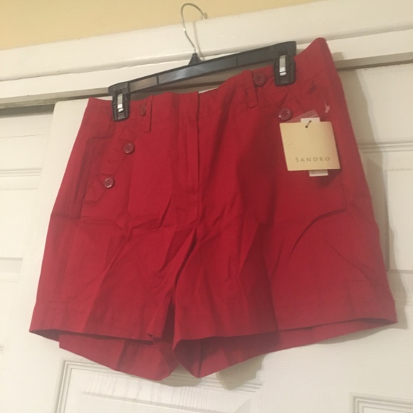 Bundle of NWT Sandro shorts and free Lauren Jeans Co sleeveless hoodie - Picture 5 of 8